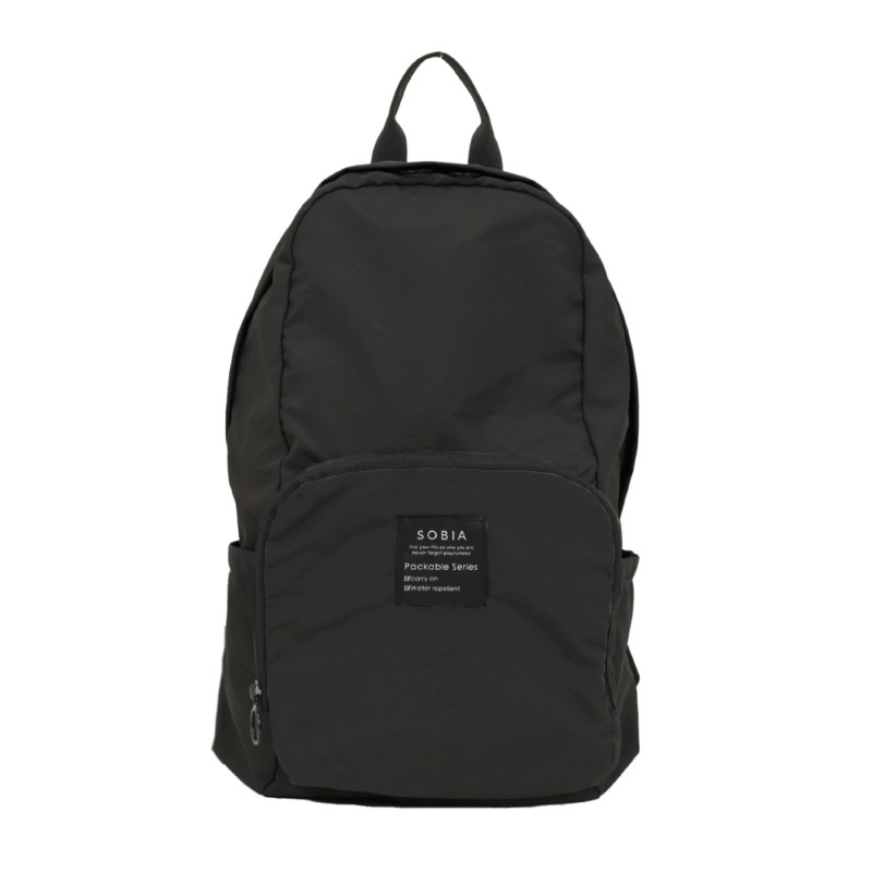 SOBIA 軽量・撥水・携帯 エアーグラムパッカブルリュック BK